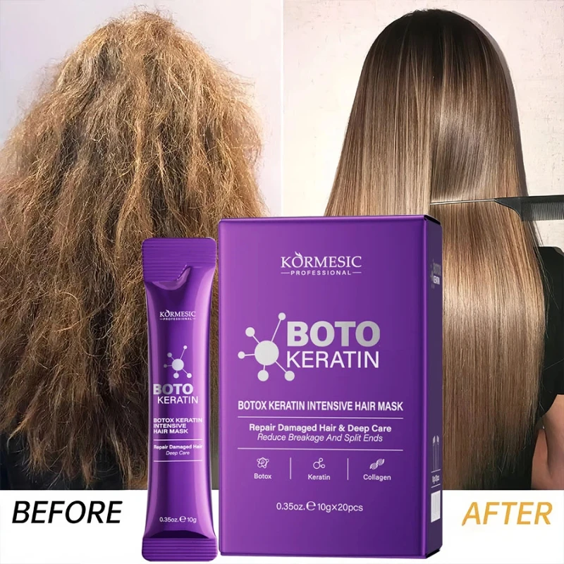 Magical 5 Second Keratin Hair Mask Repair Damage Frizzy Soft Smooth Shiny Hair Deep Moisturize Hair Treat Repair Hair Care Mask