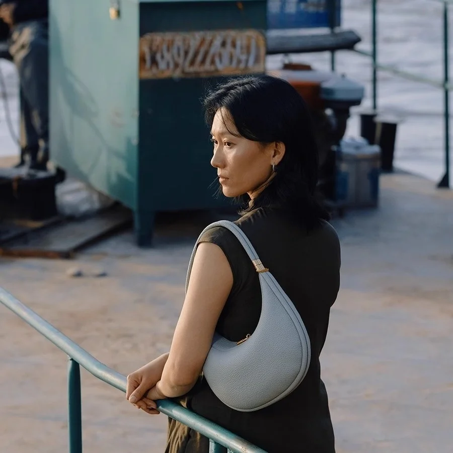 حقيبة نسائية شهرية جديدة لعام 2025، حقيبة هلال من سلسلة Pine Moon، حقيبة كتف جلدية تحت الإبط، نسائية أنيقة وفكرية #4