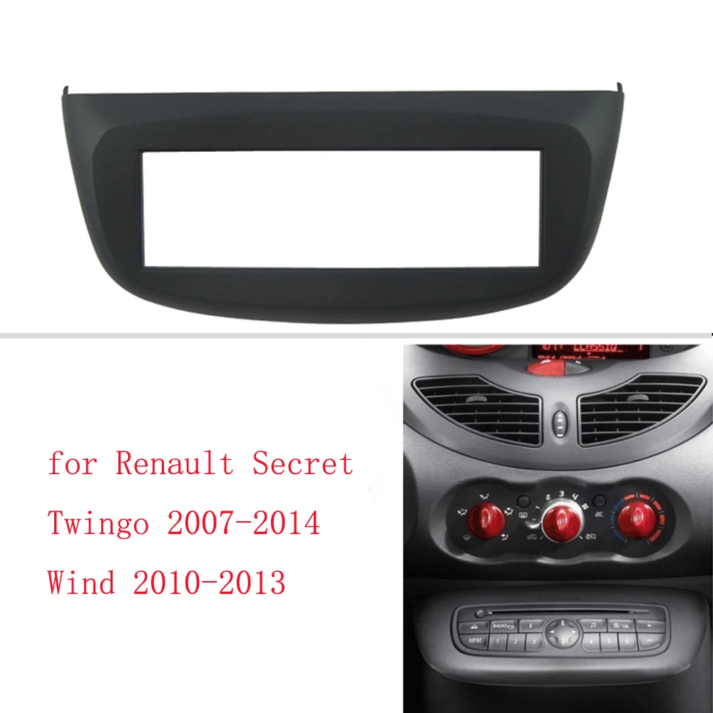 1Din Facia for Renault Secret Twingo 2007-2014,Wind 2010-2013 Radio DVD Stereo CD Panel Dash Kit Trim Fascia Face Plate Frame