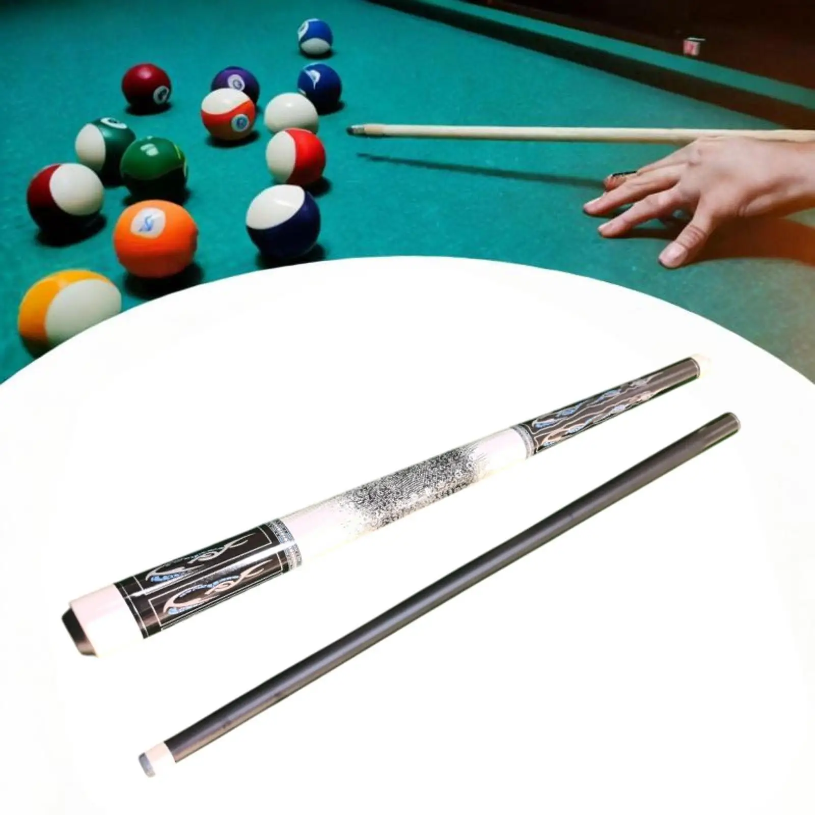 

Pool Cue Stick Advanced Technology 1/2 Split Lightweight Carbon Fiber Billiard Pool Stick Snooker Cue for Adult Training