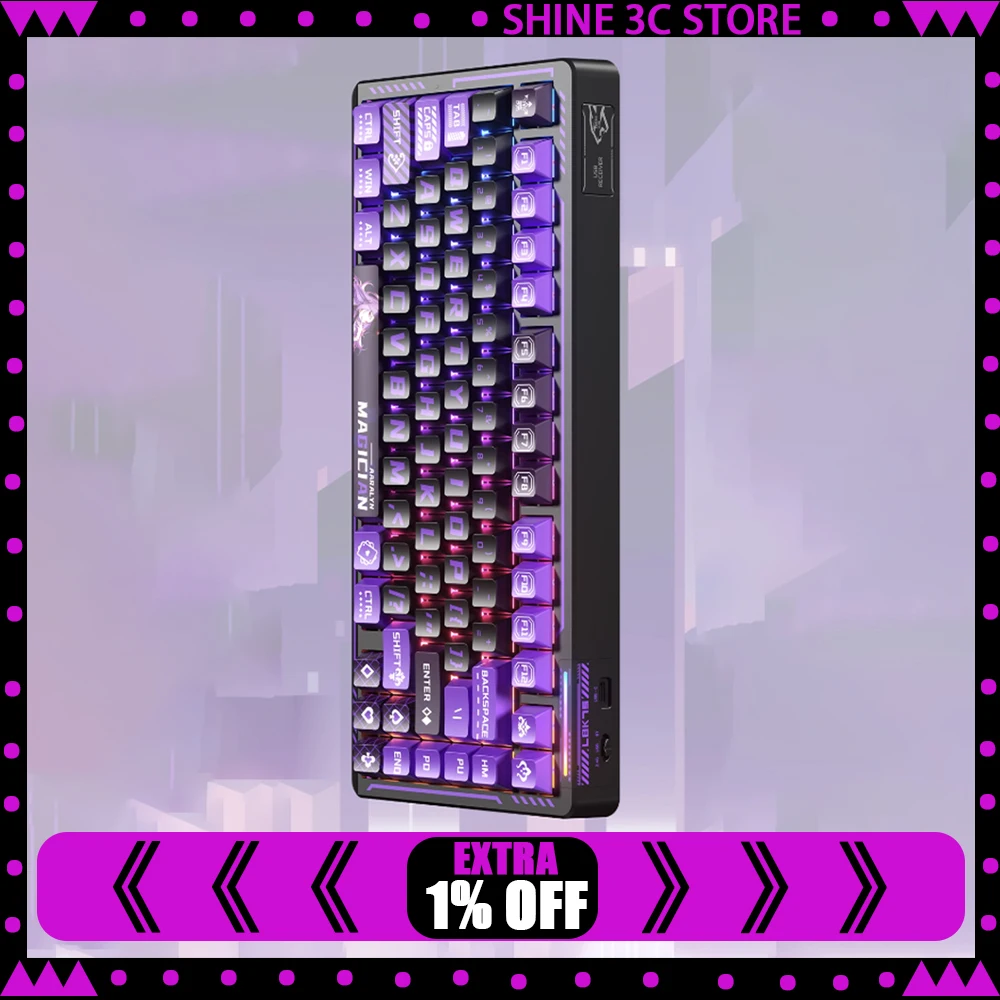 

LINGBAO K75 аниме IP механическая клавиатура проводная прокладка горячая замена RGB игровая клавиатура пользовательские аксессуары для ПК геймер ноутбука ​ Подарки