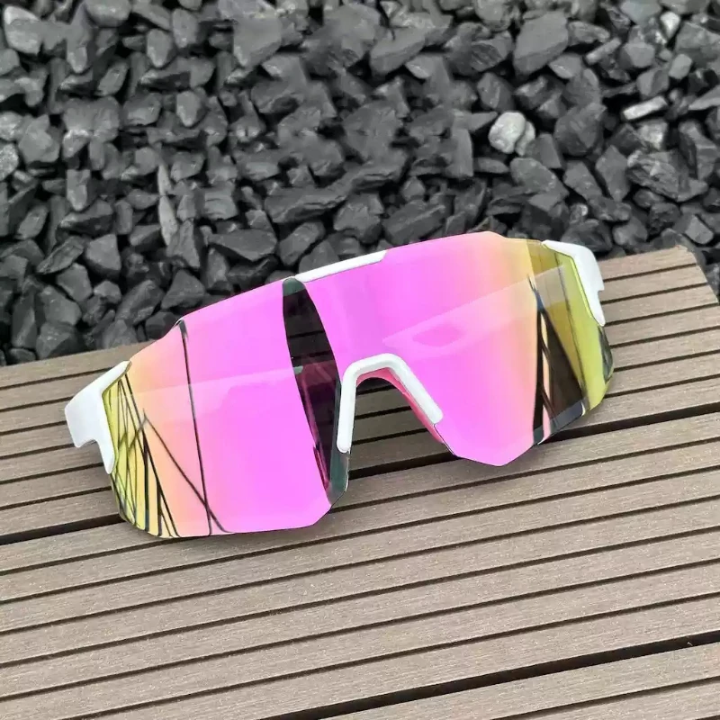 Nuevas gafas de sol para ciclismo, montura grande, gafas UV400, protección UV, deportes al aire libre, a prueba de viento, antiultravioleta, gafas para senderismo y escalada