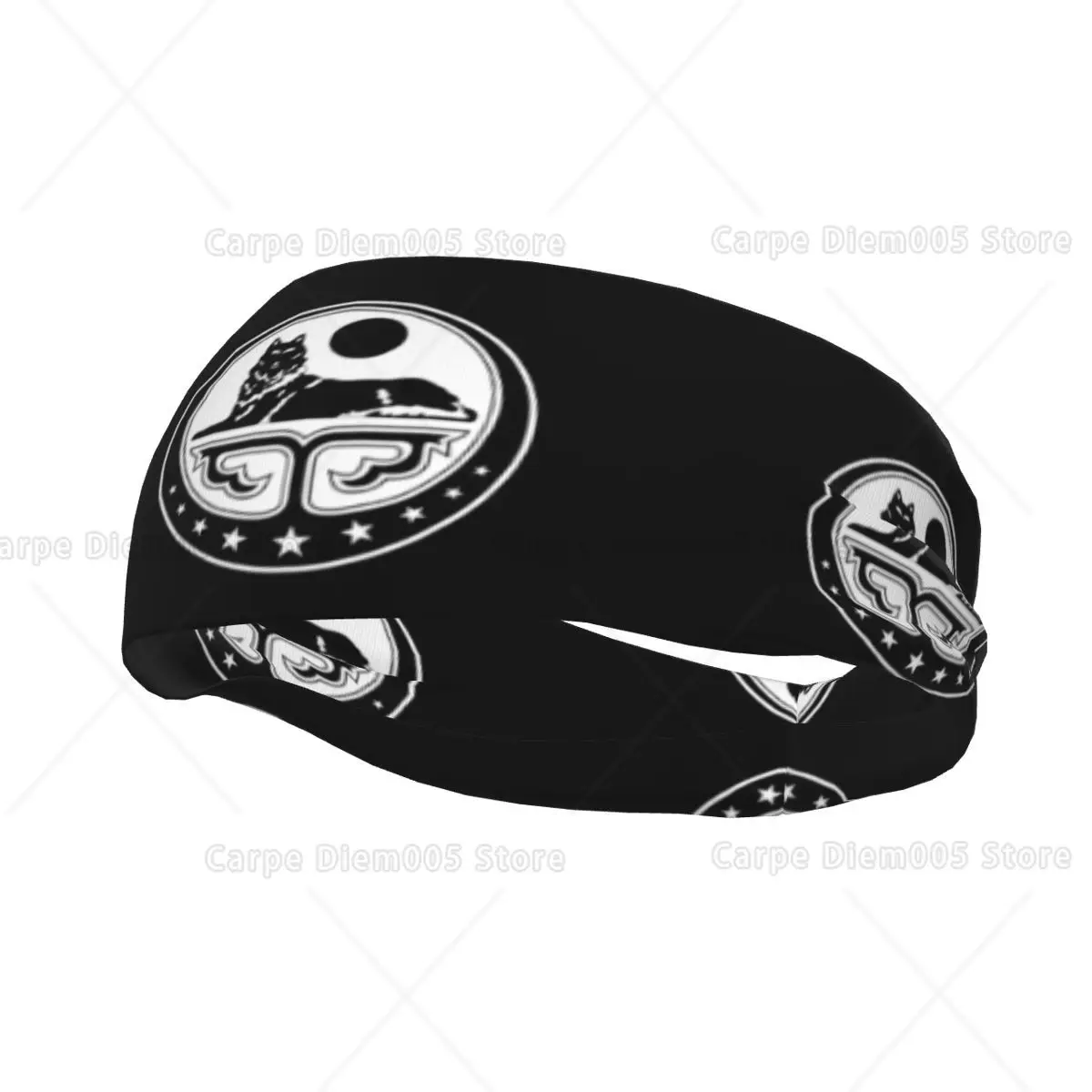 

Chechen Flag Headbands for Nurse Wide Nursing Headbands with Buttons for Mask Non-Slip Elastic Turban Hair Bands