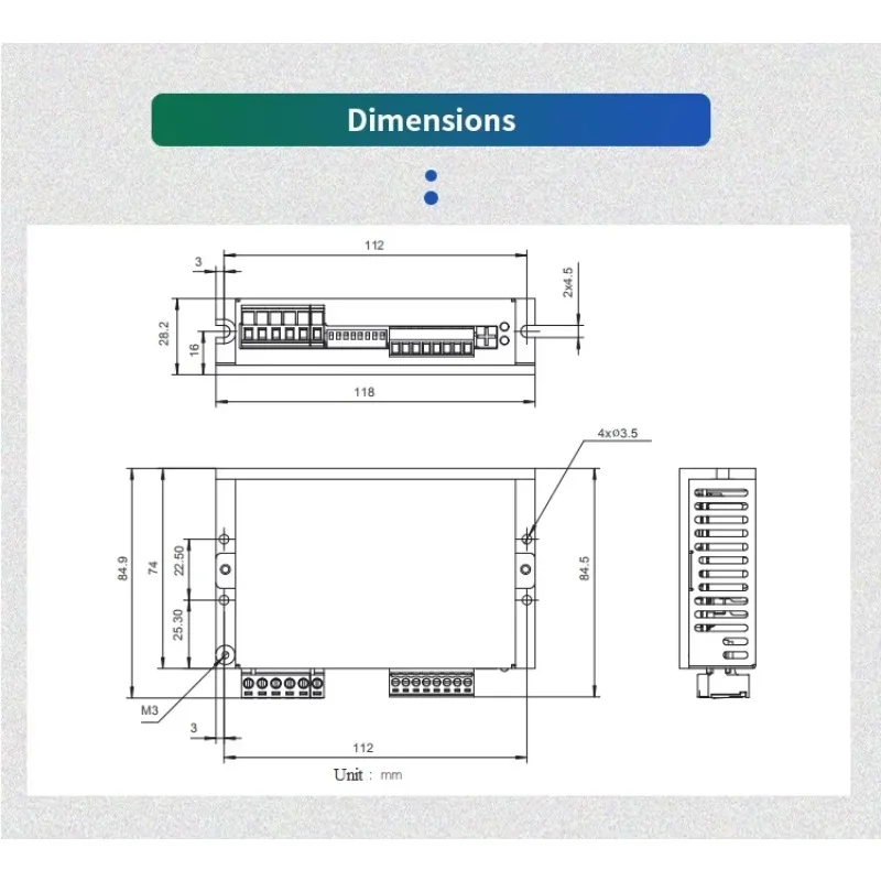 xmsjMD-2545-H Nuovo driver del controller del motore passo-passo 4.5A Mirco Hybrid Motor Drive