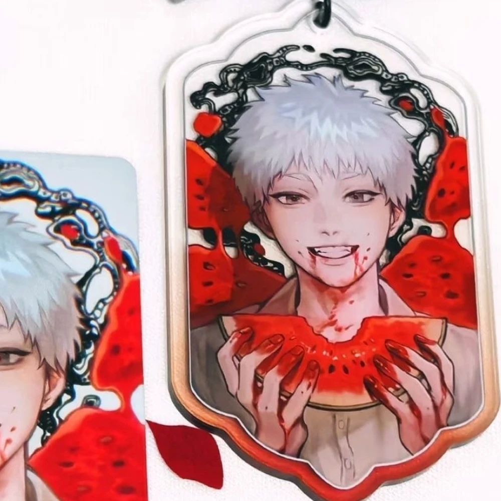 Anime The Summer Hikaru Died Hikaru Kito Suzaka Yoshinori Cosplay Key Chain Acrylic Keychain Bag Keyring Halloween Props