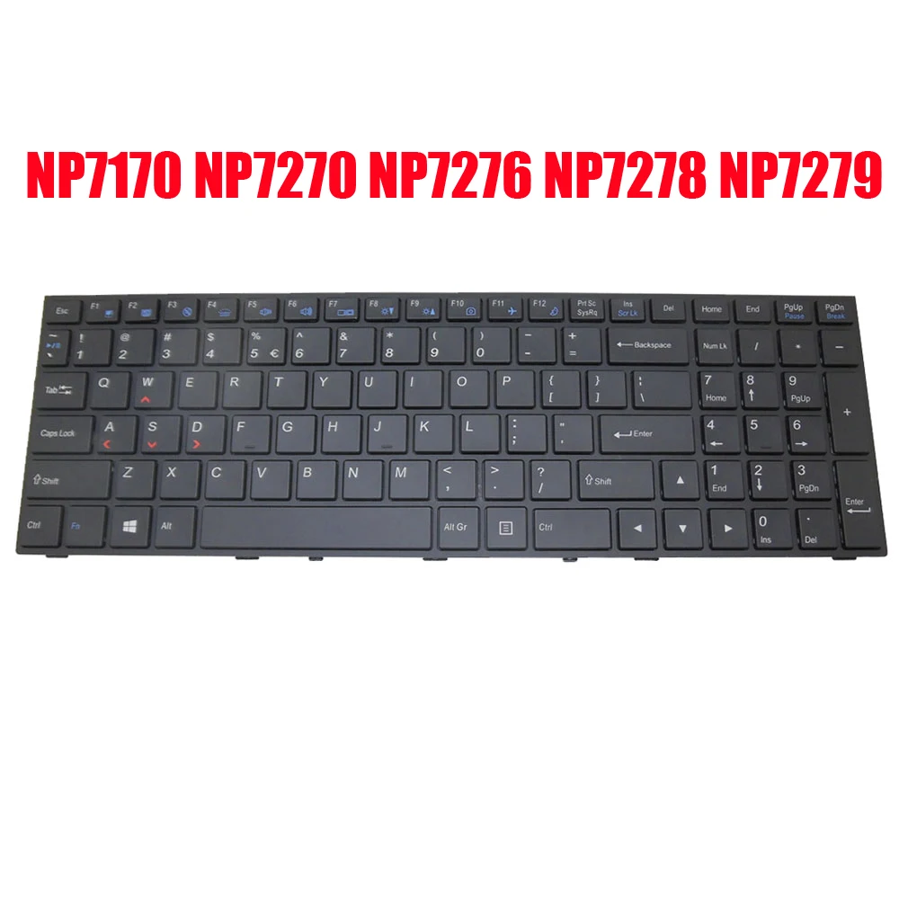 Laptop Keyboard For Sager NP7170 NP7270 NP7276 NP7278 NP7279 N170SD N170RD N170RD1 N170RF N170RF1 English US Black With Backlit