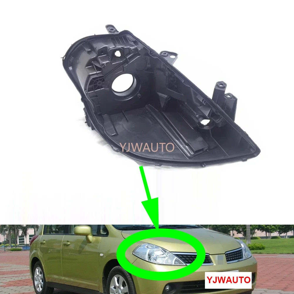 

For Nissan Tiida 2005 2006 2007 Headlamp House Car Headlight Base Replacement Auto Front Lamp Holder Back Support