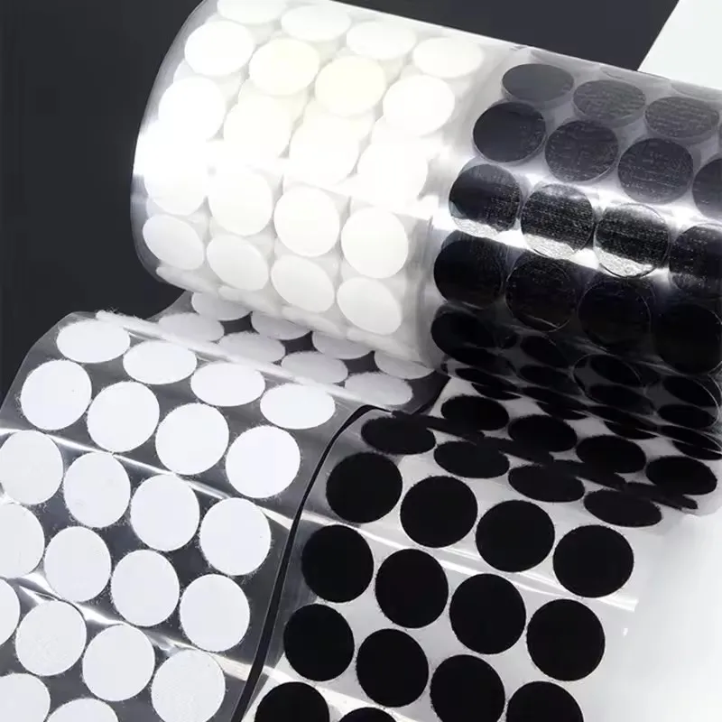 Self Adhesive Dots Transparent Baby Fastener Tape Strong Glue Sticker Round Coins Hook Loop Glue Tape - Image 5