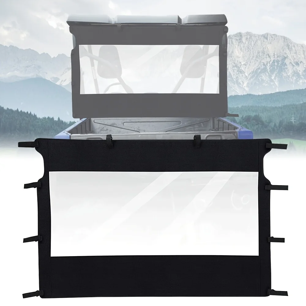 

UTV Soft Rear Windshield Window Kymvo UXV500 Compatible for Yamaha Rhino 450 600/700 78637