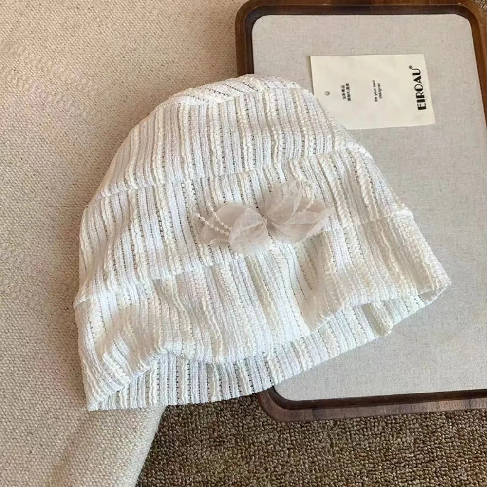 

Fashion Korean Style Flower Pullover Hat Sweet Breathable Beanies Hat Thin Hollow Out Knitted Hat Spicy Girls