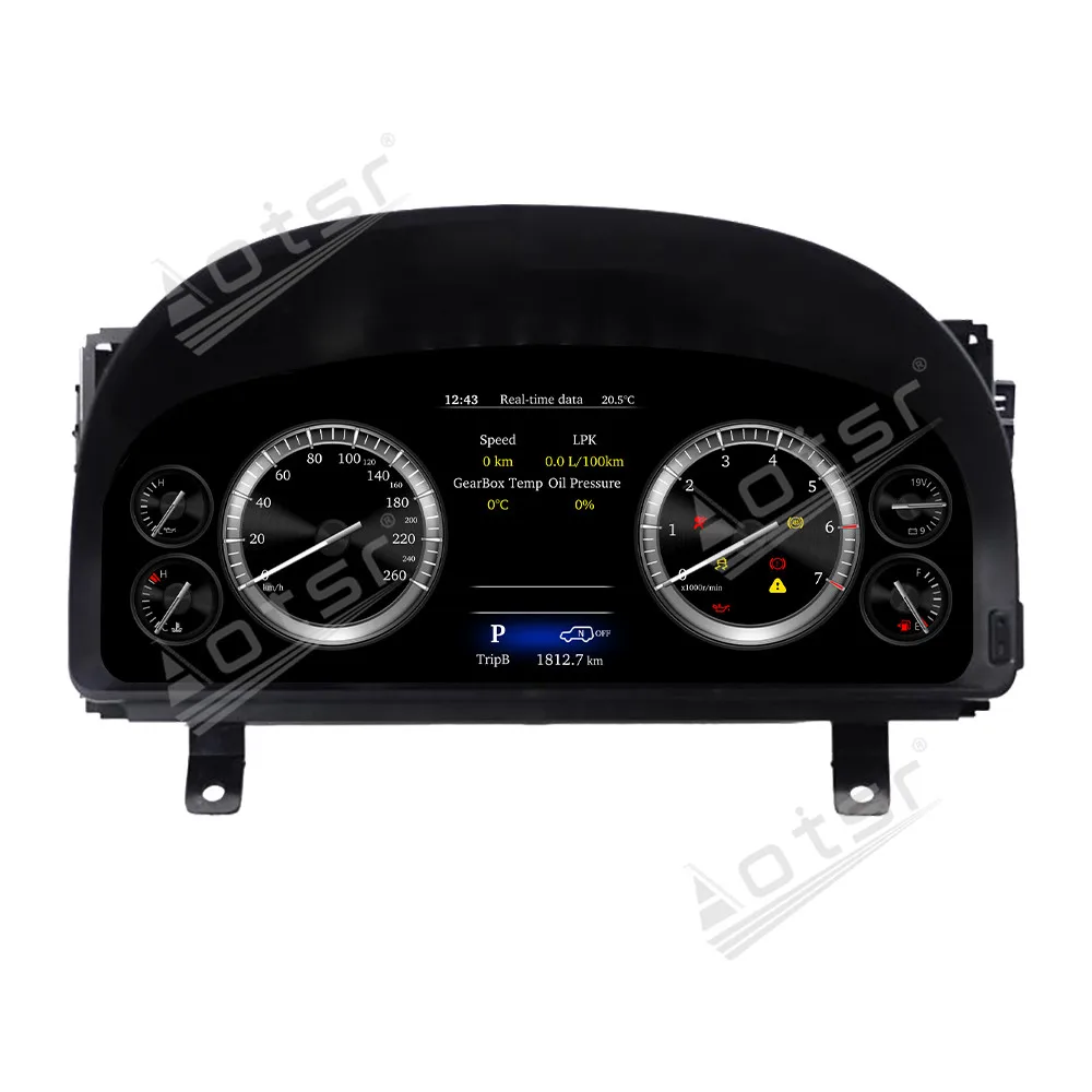 LCD Instrument Panel Panel Speed Dedicated Digital Cluster Dashboard For Toyota Alphard 2008-2014 Virtual Cluster CockPit