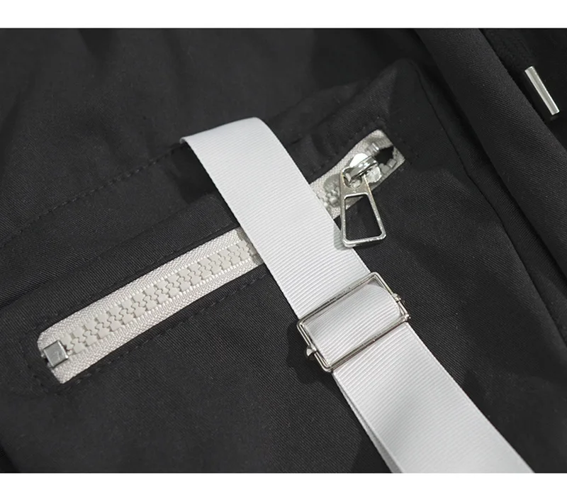 Luzhen original hip-hop streetwear solto multi bolsos decorar calças casuais 2025 americano na moda perna larga calças masculinas jy2952