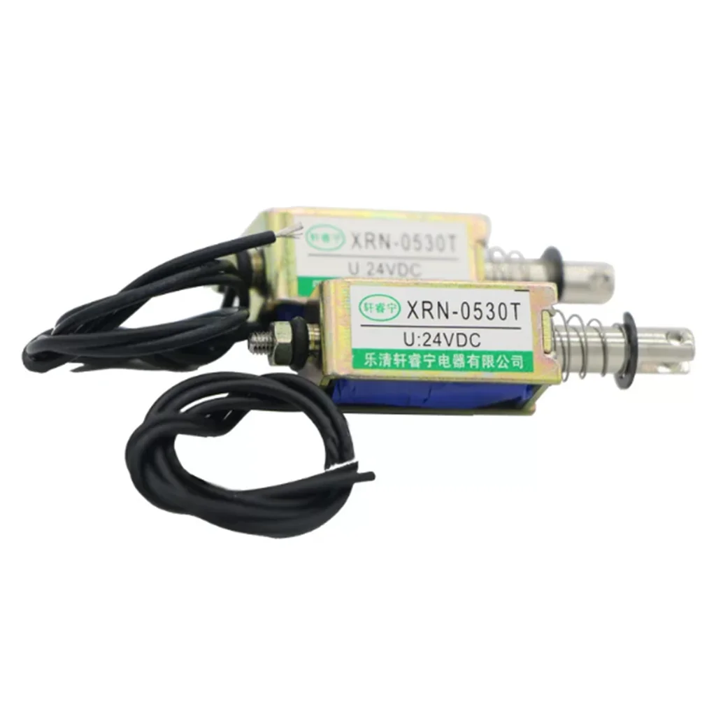 Push Pull Dual-Purpose Electromagnet DC 12V24V Through Type Solenoid Small and Micro Push-Pull Rod Strong Suction Switch