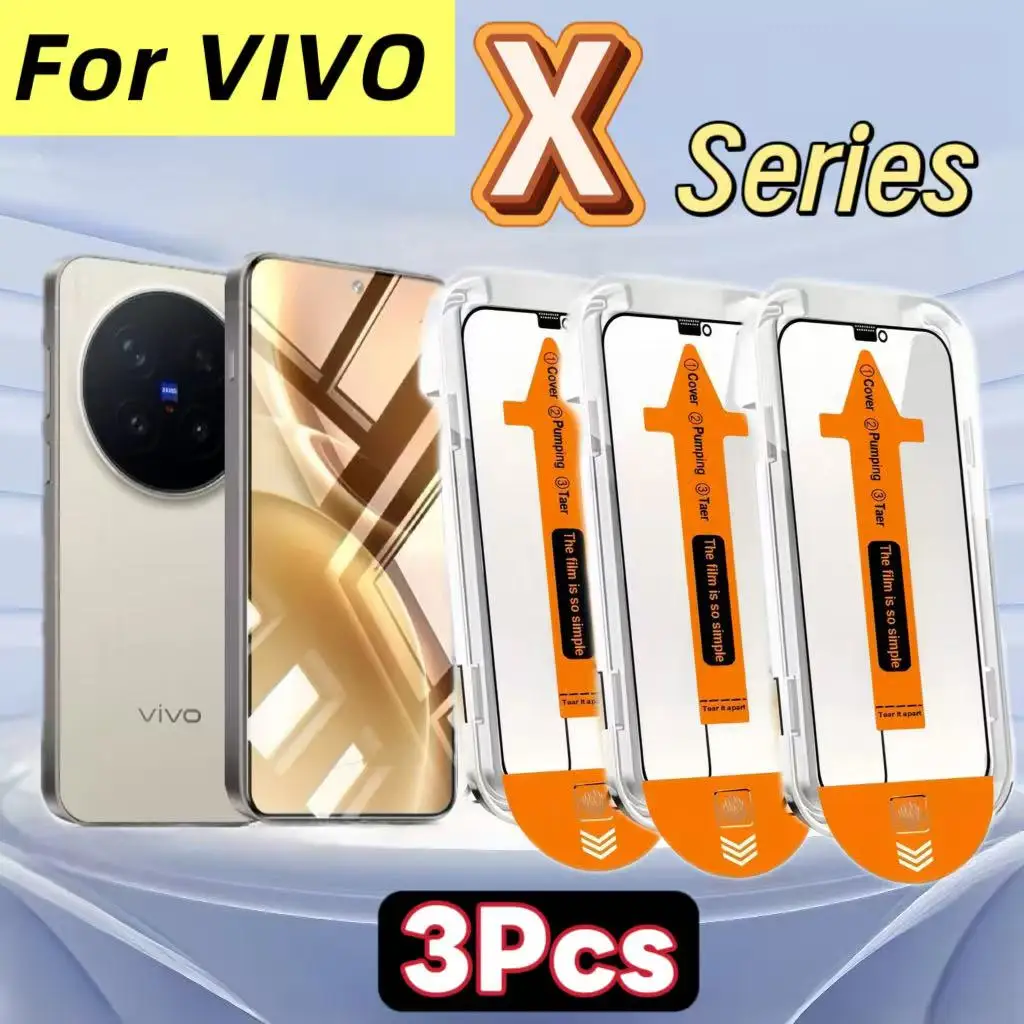 

High Definition Tempered Glass Screen Protector 3-Pack for VIVO X Series Smartphones