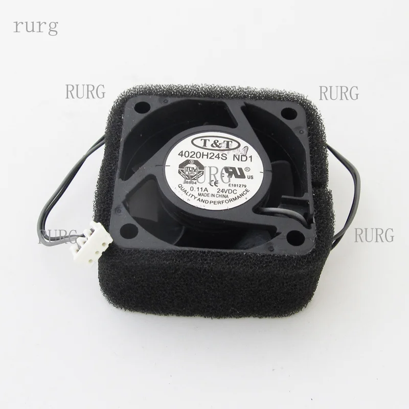 R+ 1 piece T&T DC cooling fan 4020H24S ND1 40x40x20mm 4020 DC 24V 0.11A 2-pin connector