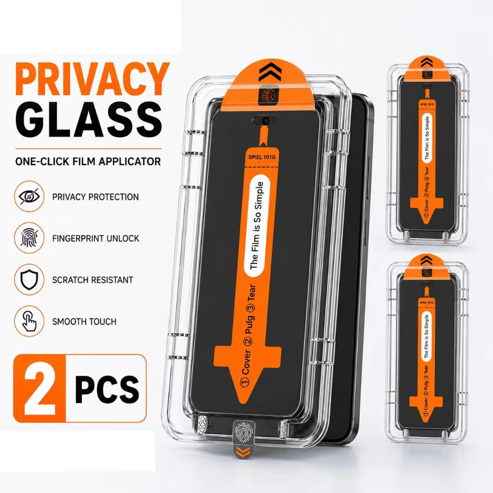 2Pcs Anti-Spy Tempered Glass For Google Pixel 11 Pro XL 9 10 Pro XL 10A 9A 8A 7A 6A 9 8 7 One Click Dust Free Installation Glass