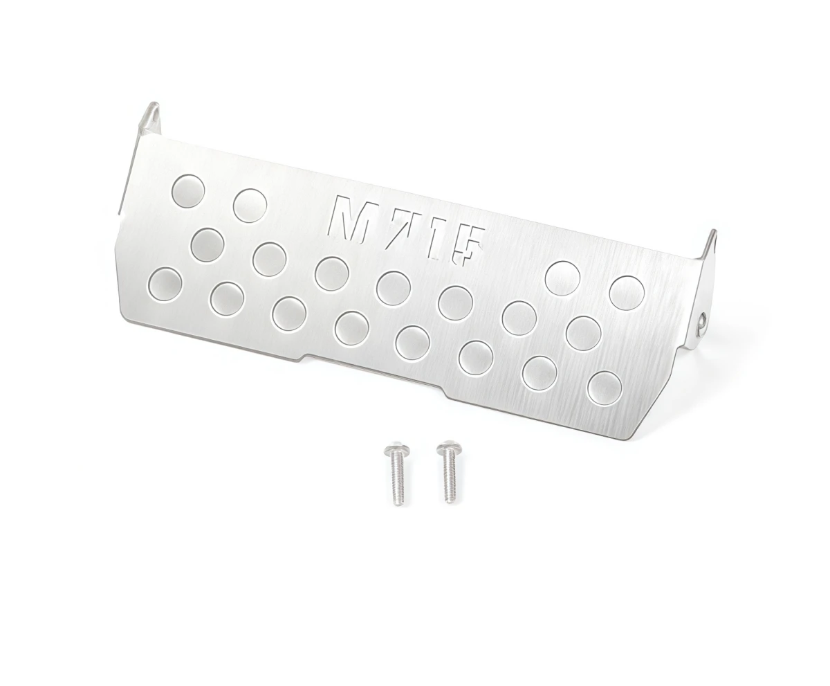 TWOLF 1/8 M715 RC Crawler Metal Chassis Armor Skid Plate Stainless Steel Bottom Guard Protector Upgrade Parts