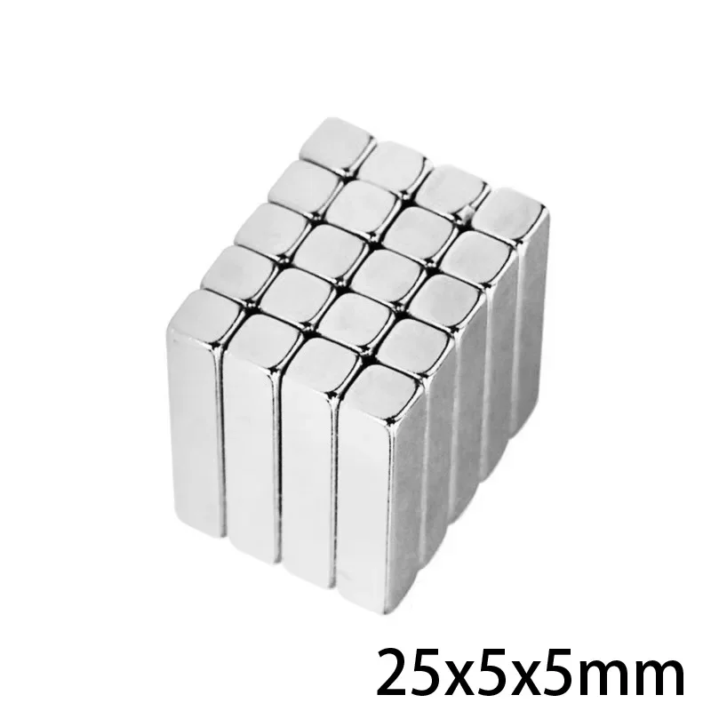 25x5x5 mm Strong Block Powerful  Magnet 25mmX5mm For Home Refrigerators, Offices DIY 25x5x5mm 25*5*5