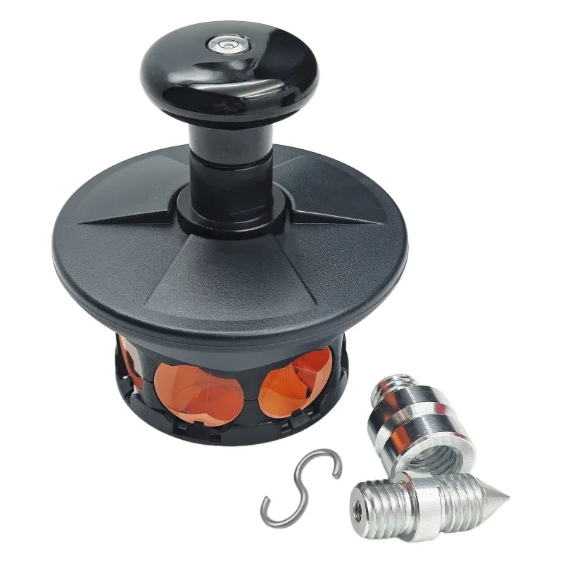 High Quality 360 Degree Red Prism For Trimble S8 S6 Total Station With Adapter Connector