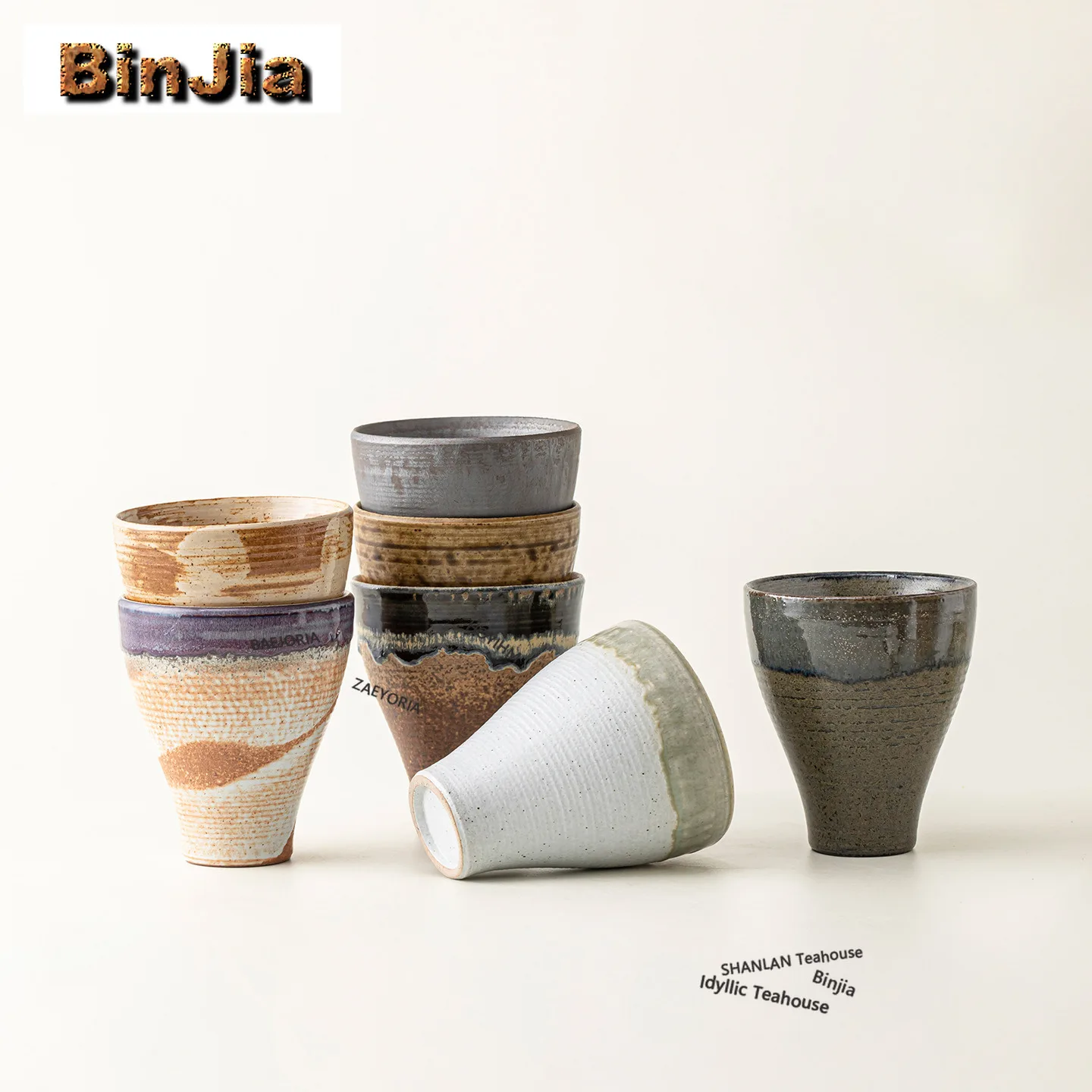 BAEJORIA 1PC 300ml Kiln Fambe Wang Xi Water Mug Breakfast Cup Personal Mug Coffee Mug Office Water Cup Cola Mug Teaset Craft Cha