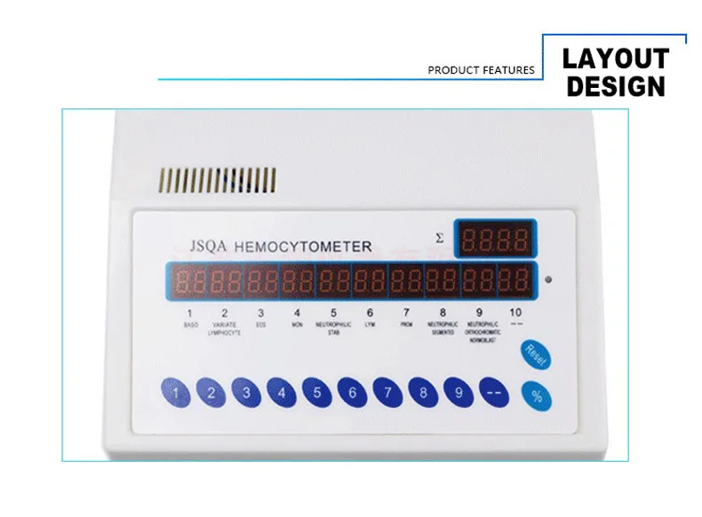 

2026 Cell counting instrument White blood cell sorting counter Counting range 0-99 15-45 Count statistics display