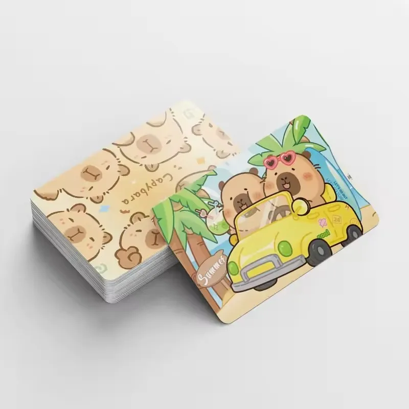 92 Stück Cartoon Tier Capybara doppelseitige Druckkarte Cartoon Lomo Karten HD Fotokarte Kinder Geschenk Sammlung Karten
