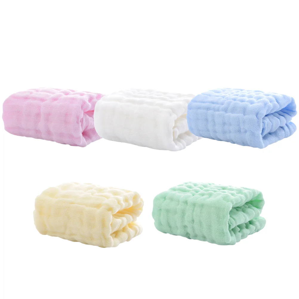 

5 Pcs Pure Towel Swaddle for Newborn Washcloths Baby Towels Burping Child Bath