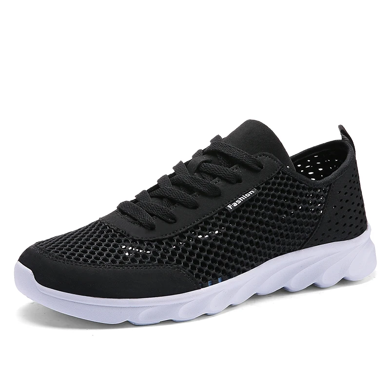 

Men's running shoes breathable women's mesh shoes in summer light fashion comfortable casual sports shoes plus size 47