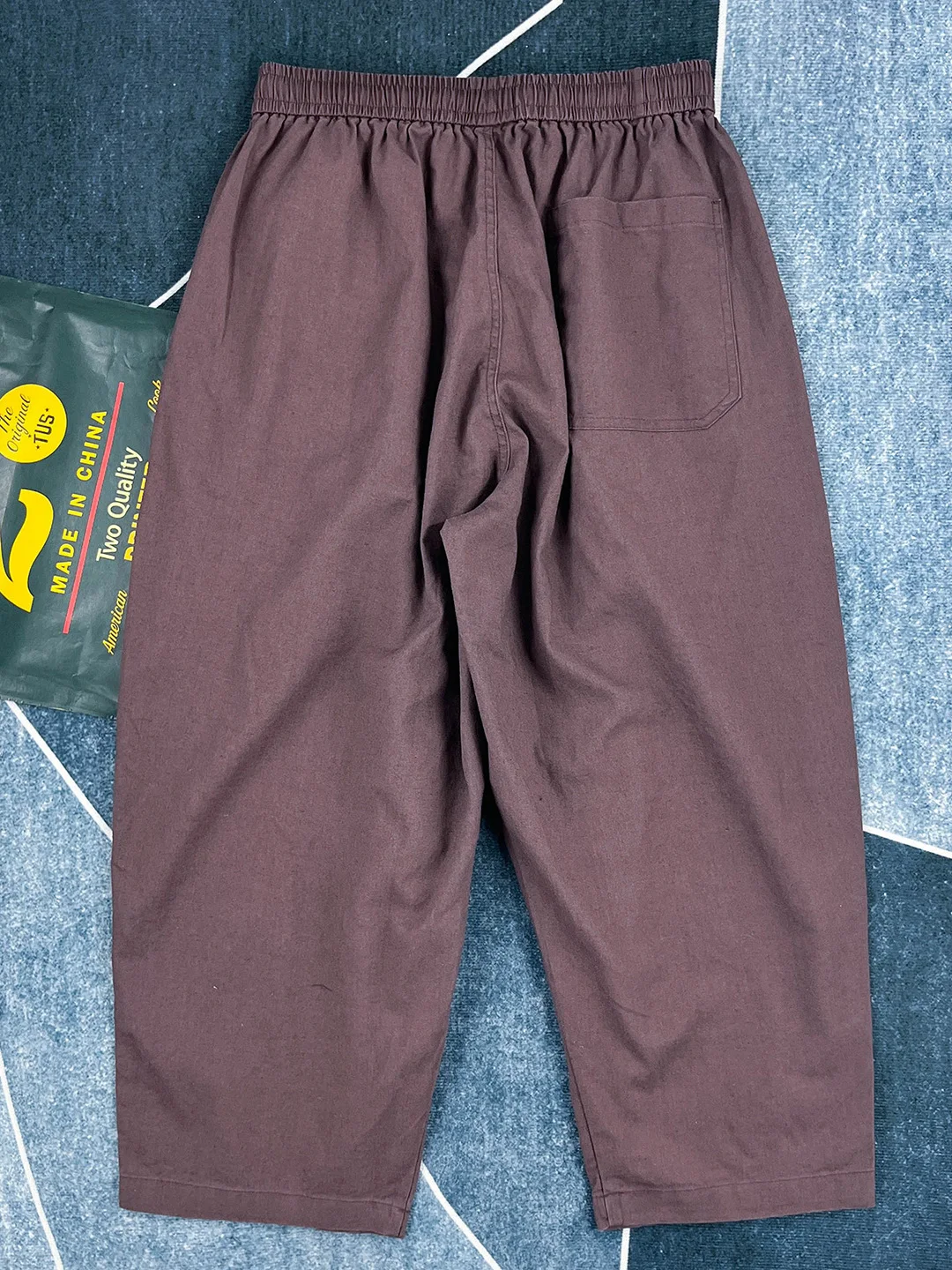 Linen Wide Leg Pants Straight Cut Loose Thin Men's Summer Casual Trousers Breathable Draped Loose Fit Khaki Color Retro Style