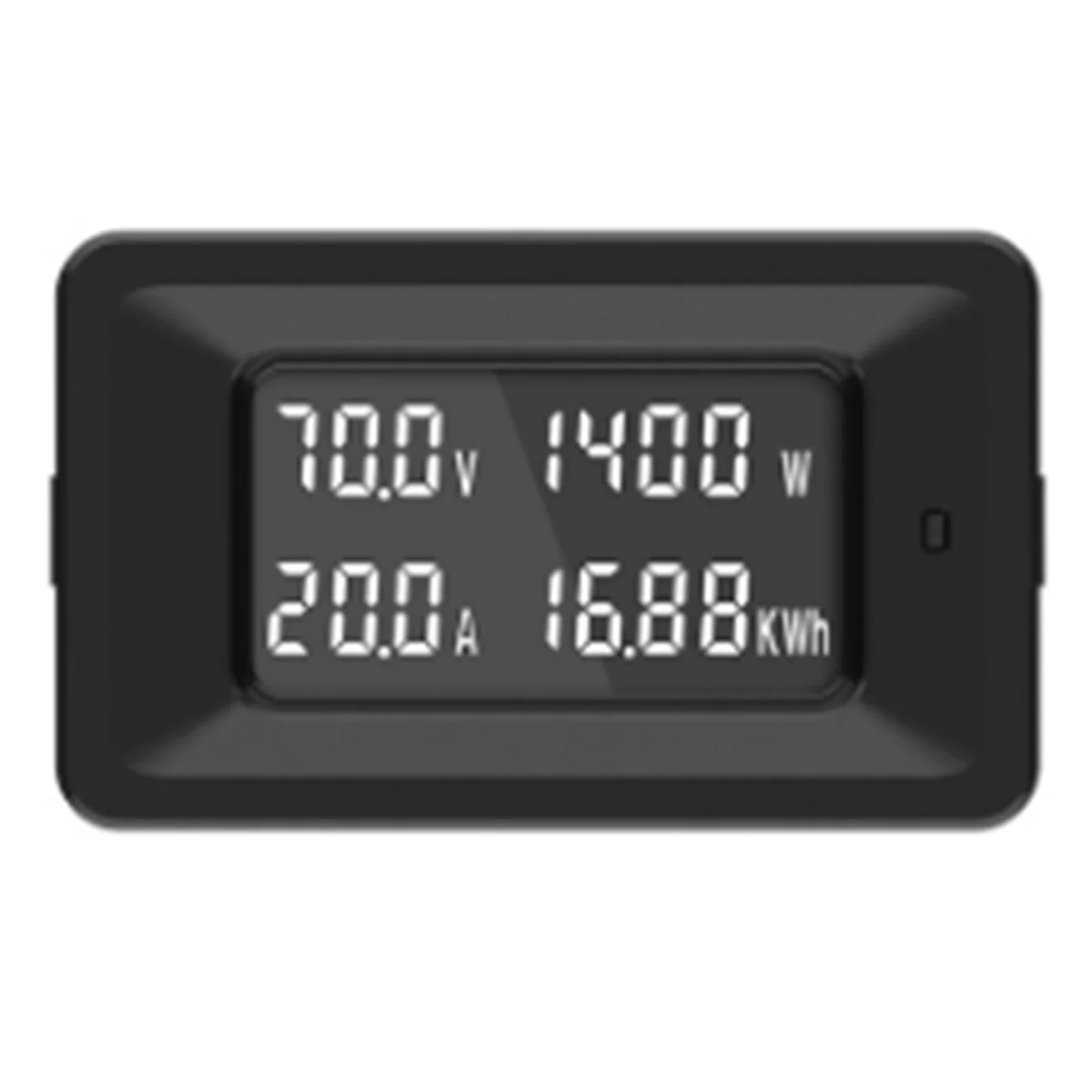 

SSR DC Voltmeter Ammeter Power Energy Digital Voltage Current Meter LCD 4 in 1 DC 70V Max 20A