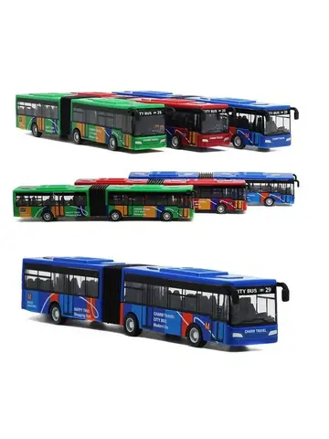 1:64 Alloy City Bus Model Vehicles City Express Bus Double Buses Diecast Vehicles Toys Funny Pull Back Car Children Kids Gifts