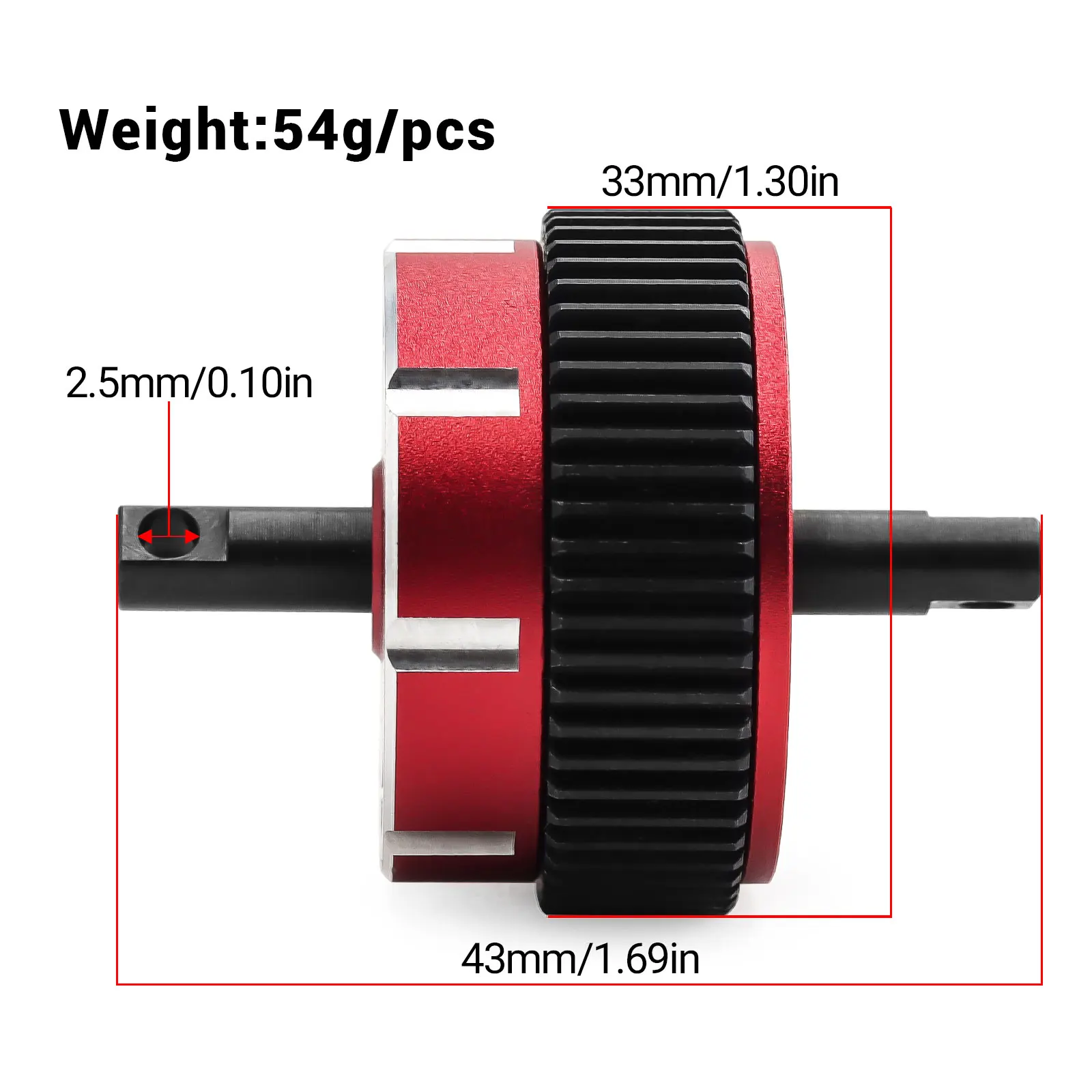 1pc Alloy Planetary Gear Differential Set w/ Steel Ring Gear for Traxxas 1/10 Bandit Stampede Rustler Slash RC Truck