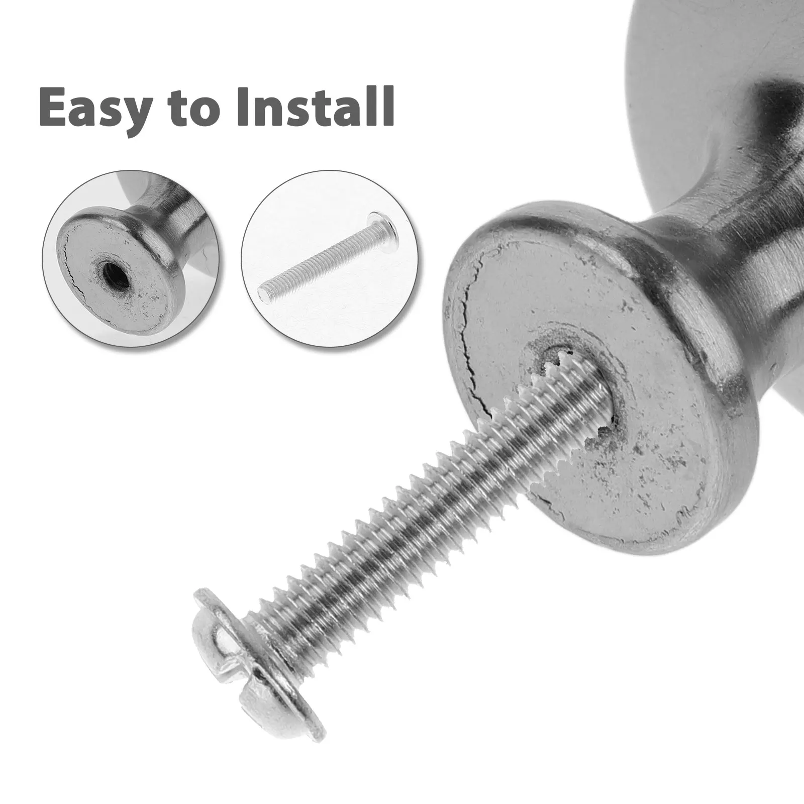 10 Pcs Alloy Cabinet Knobs Zinc Iron Material Single Hole Design Dresser Pulls Closet Door H les Furniture Hardware