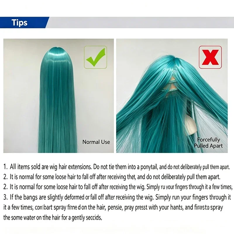 BJD SD Doll Cosplay Dress Up DIY Accessory Wig General High Temperature Silk Gradient Color Headgear Doll 1/3&1/4&1/6 Wig Cover