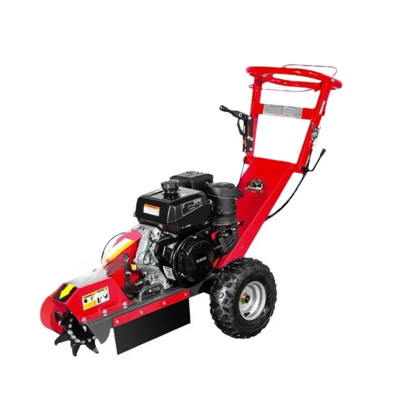 Outdoor stump mill, handheld lightweight for handling tree branches for gardens