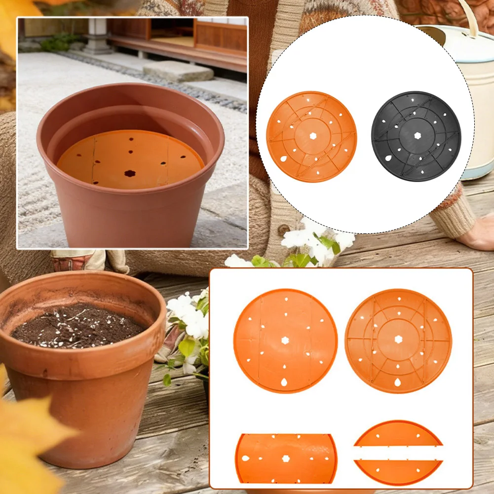 Round Spliced Flower Pot With Drainage Holes Outdoor Gardening Plants Tools Promote Healthy Growth Of Plant Roots