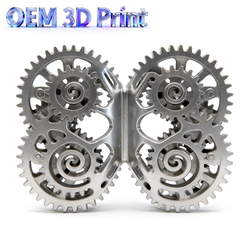 

OEM SLM Technology 3D Printing Aluminum Alloy Custom High-Strength Lightweight Components Anodized Automotive Parts 3D Printing