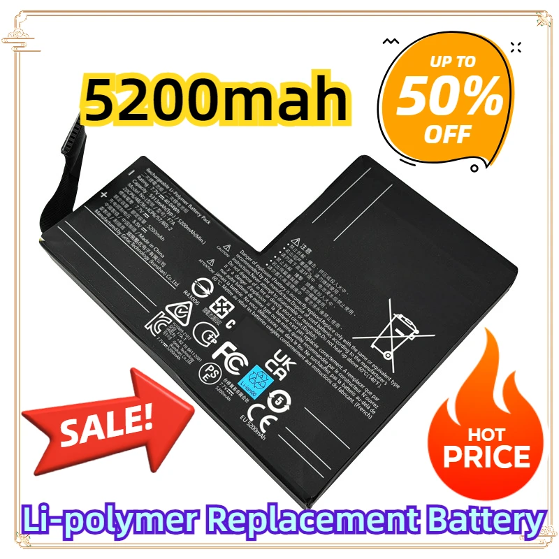 

For Steam Deck Handheld Gamepad Controller Rechargeable Batteries Accessories F7A 8.8V 5200mah Li-polymer Replacement Battery