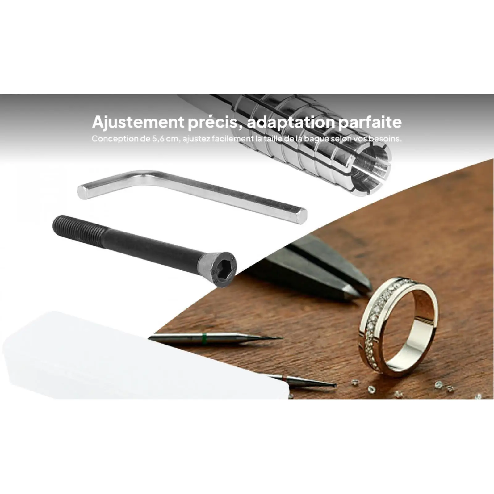 Ring Stretcher Metal Jewelry Tools Mandrel Ring Expander Ring Enlarger for Ring Enlargement Work Jewelry Repair Stores Jewelers