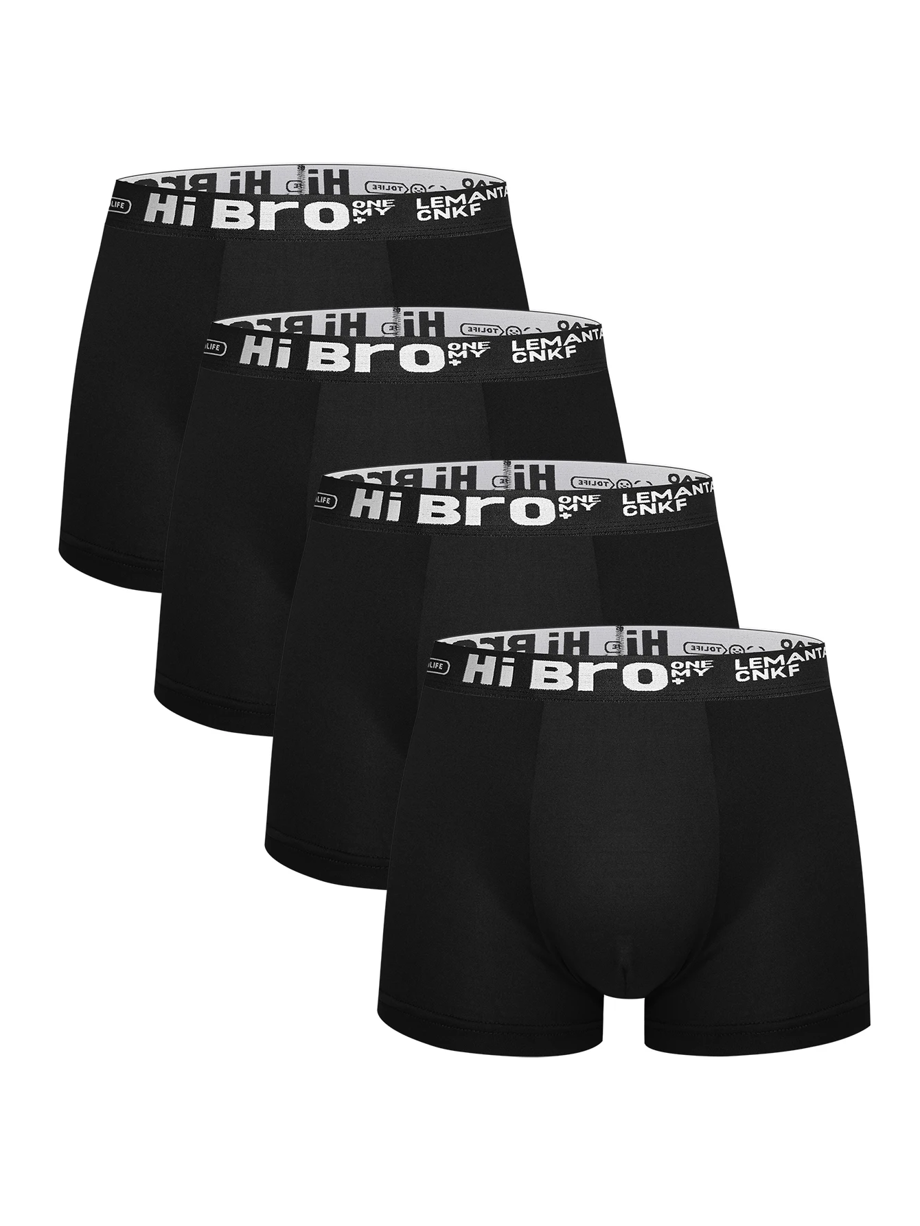 

4 pieces of comfortable, breathable, daily casual, sports and elastic men's briefs