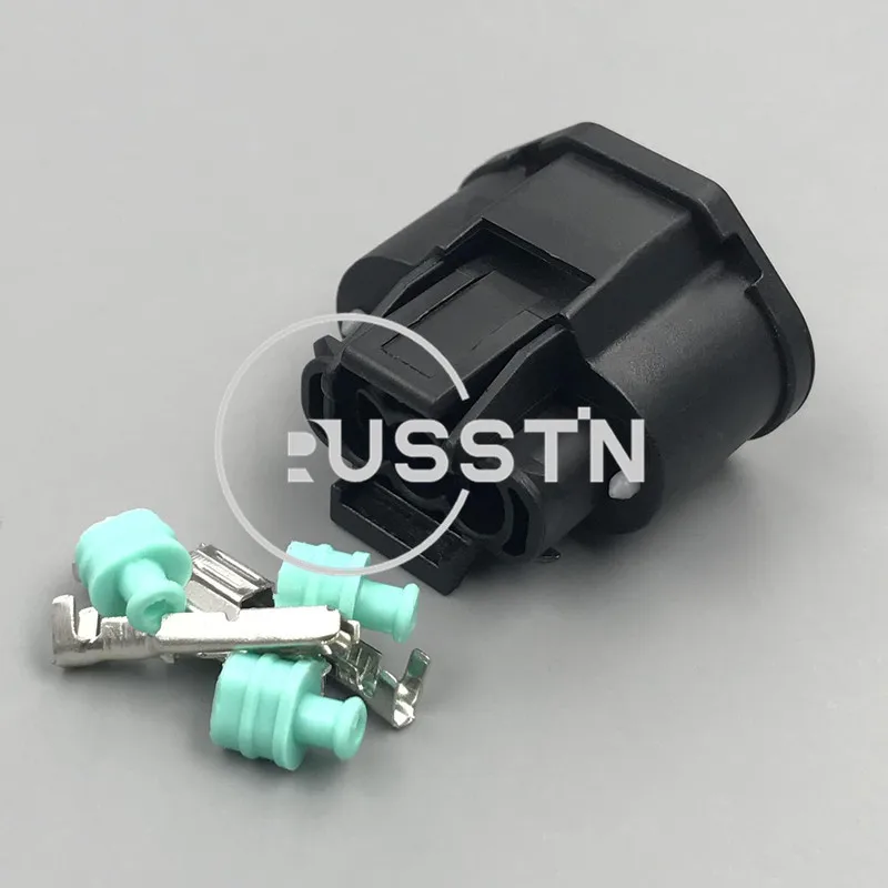 1 Set 3 Hole Waterproof Automotive Socket AC Assembly Cable Connector 7283-1334-30