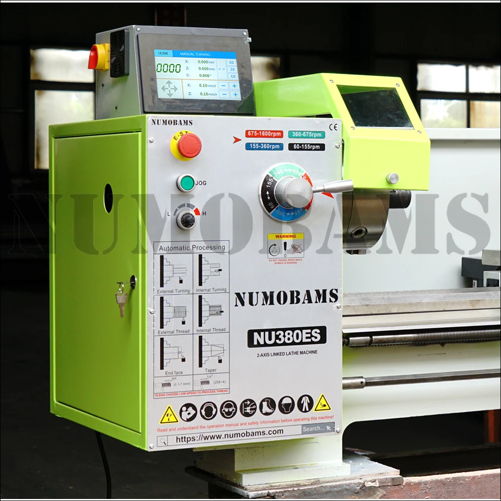 Heavy Duty Metal Lathe Machine 380mm Swing 1000mm Distance 1.5KW For Industrial Processing