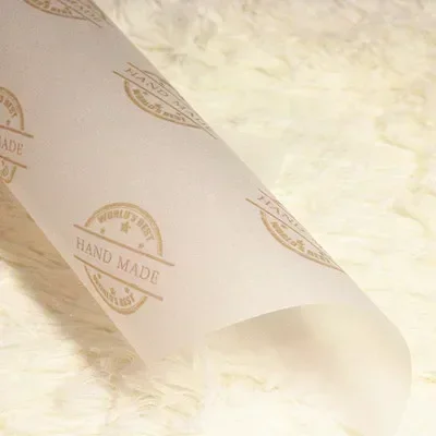 80% Transparent Wrapping Paper Handmade Soap Wrapping Paper Packaging for Small Business Customzied Logo 100pcs/lot