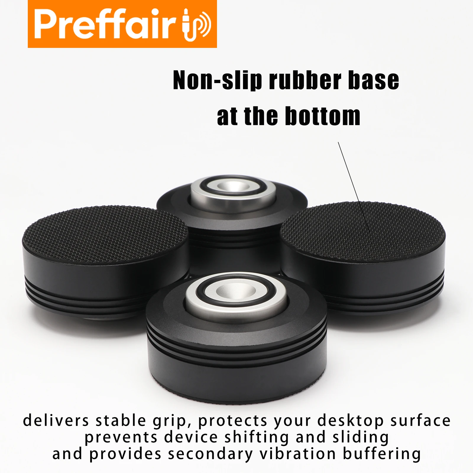 Preffair 2/4PCS 50*20mm Hi-End Aluminum Alloy Speaker Feet Amplifier Stand DISCS Turntable CD Player Computer DAC Machine Base