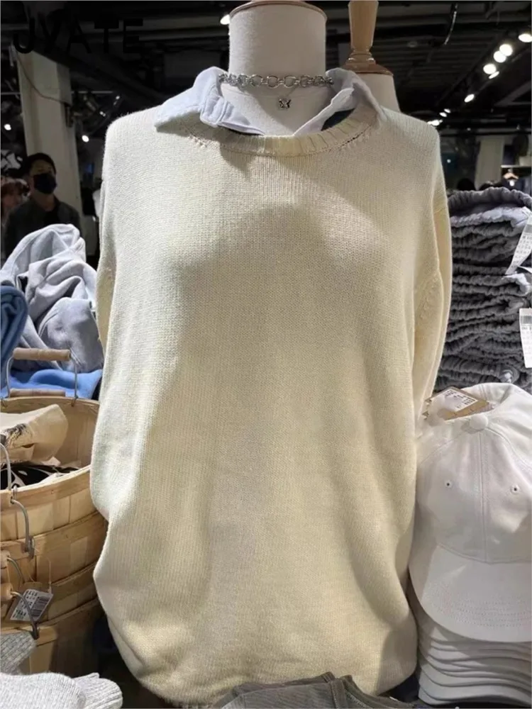 

Милые однотонные свитера с v-образным вырезом и пуговицами, женские осенние хлопковые вязаные простые базовые пуловеры, женский винтажный повседневный шикарный джемпер Y2K