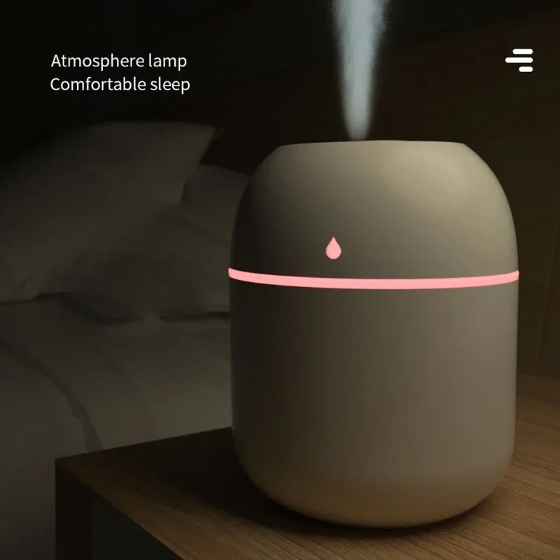 Portable 220ml H2o Mini Cup Spray Mist Humidifier Double Wet Aroma Essential Oil Diffuser Car Usb Air Humidifier image 2