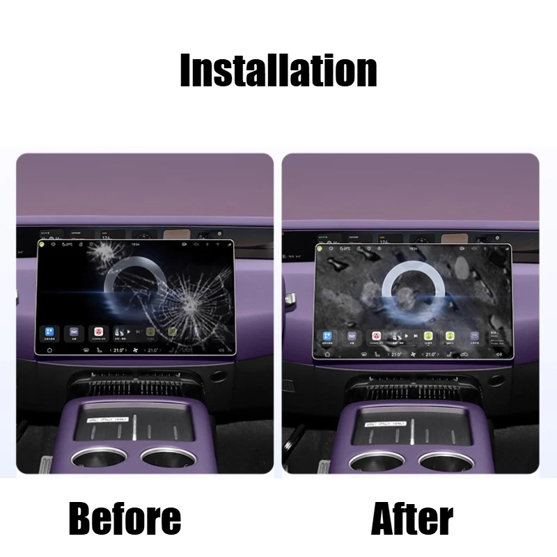 For AVATR 07 12 06 Car Navigation Screen Tempered Film Protector Dashboard Protection Sticker Anti-Scratch Interior Accessories
