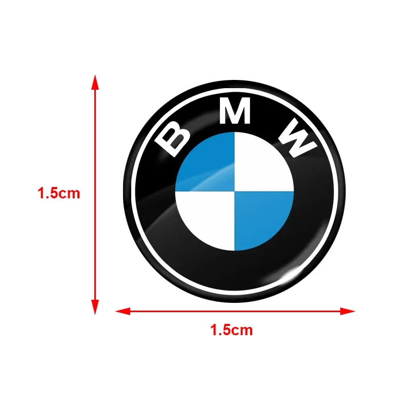 15mm Car keychain sticker door keychain sticker central control sticker For BMW F30 E36 F22 E87 E90 E91 E92 E65 X5 X3 M3 M5 M6