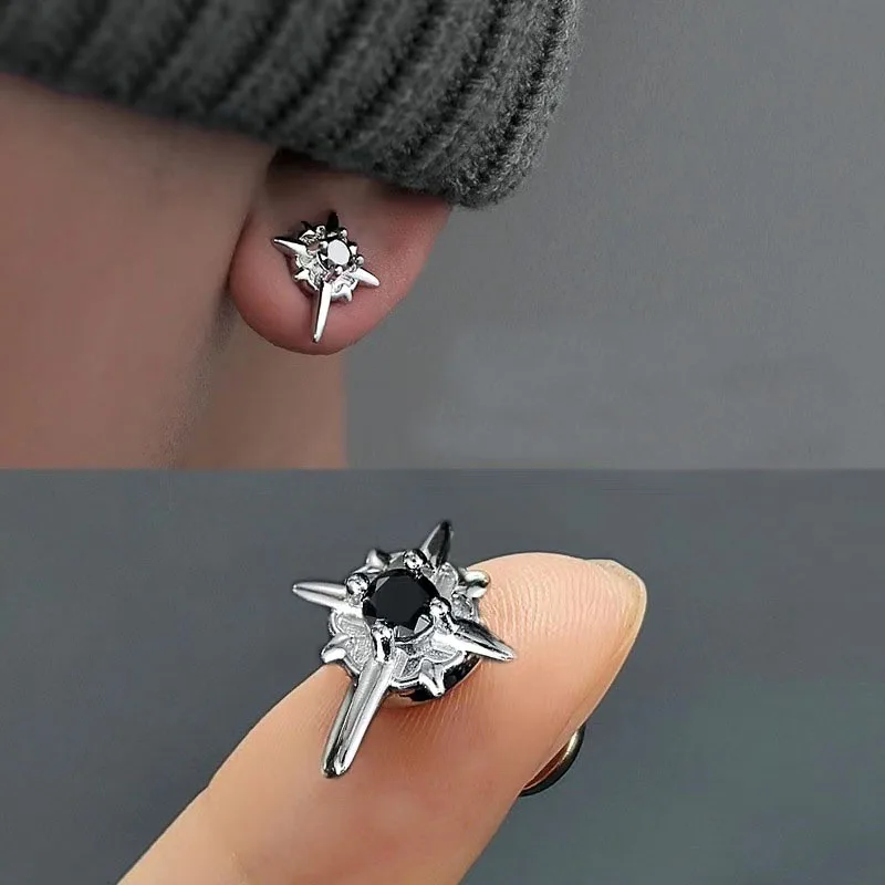 1 paar Paar Zirkon Stern Magnet Ohr Clip Stud Ohrringe für Männer Frauen Ohne Ohr Löcher Clip Ohrringe Party Zubehör schmuck