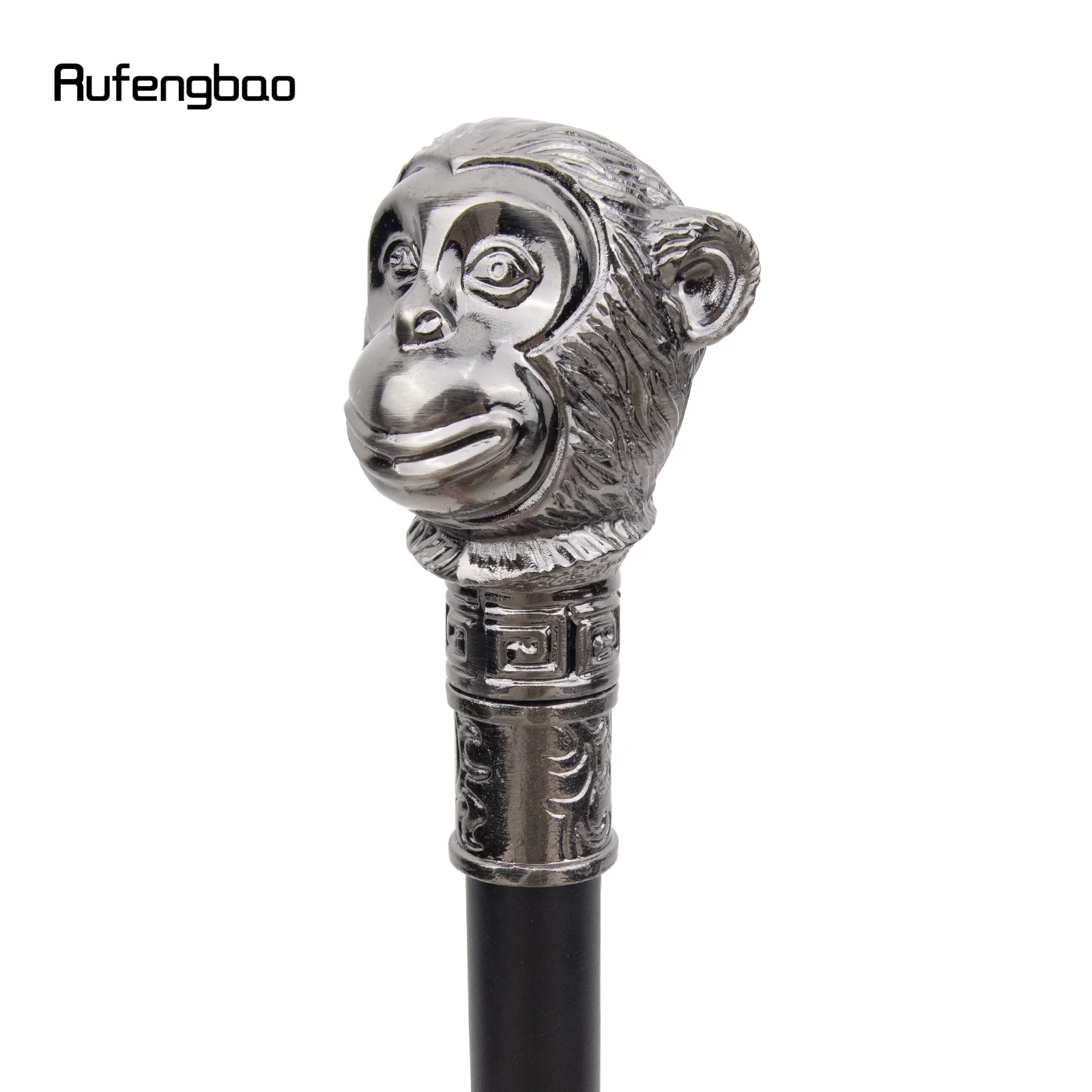 فضي القرد الحيوان الأزياء عصا الزخرفية Cospaly خمر حزب المألوف قصب Crosier أداء المرحلة قصب 93 سنتيمتر